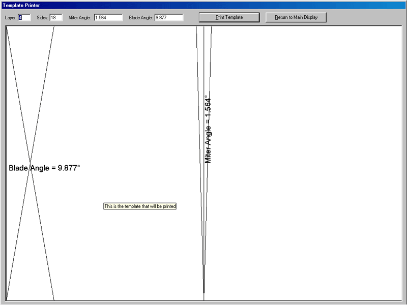 template printer display